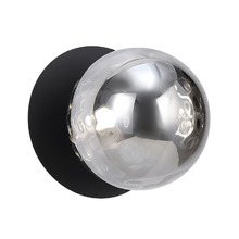 Lassie Molten Ripple Glass Cool White LED Outdoor Wall Light